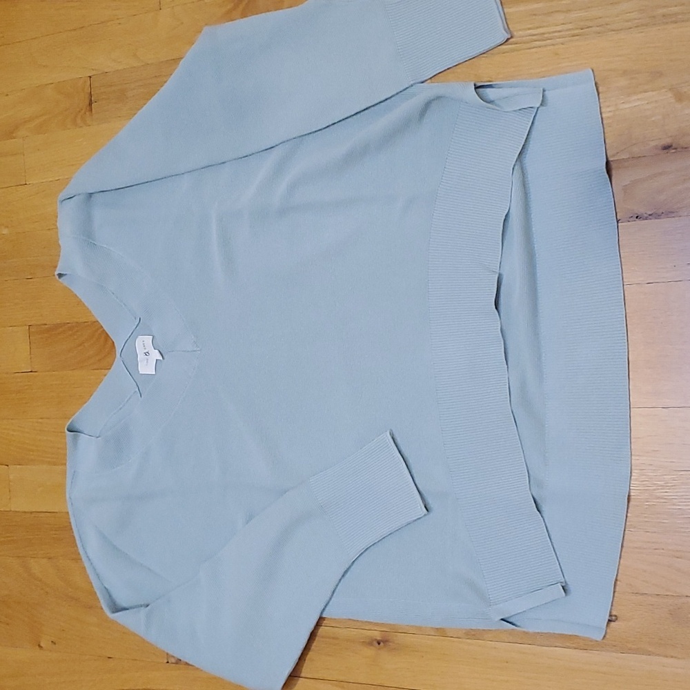 LOU & GREY 100% Cotton Double-V Sweater